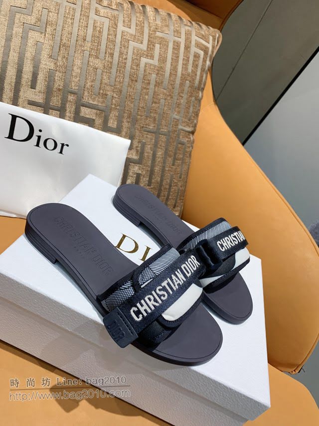 DIOR女鞋 迪奧2021新款拖鞋 Dior方頭涼拖  naq1365